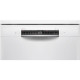 Lave-vaisselle pose libre BOSCH SMS4HTW47E SER4 - 12 couverts - Induction - L60cm - 44 dB - Blanc