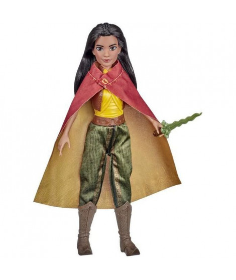 DISNEY - RAYA et le Dernier Dragon - Poupée mannequin Raya avec vetements - chaussures et épée - inspirée du film