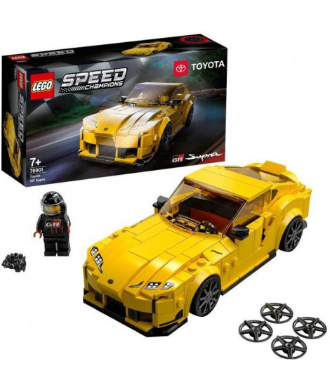 LEGO 76901 Speed Champions Toyota GR Supra  jouet voiture de course avec pilote, enfant 7 ans et plus