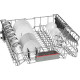 Lave-vaisselle intégrable BOSCH SMI4HVS31E - 13 couverts - Moteur induction - Largeur 60cm - Classe E - 46dB - Bandeau Inox
