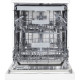 Lave-vaisselle pose libre CONTINENTAL EDISON CELV15453PW- 15 couverts - Largeur 59,8 cm - Classe A++ -45 dB- Blanc