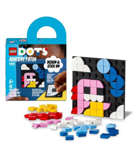 LEGO 41954 DOTS Décoration Adhésive, Activité Manuelle de Loisir Créatif d'Autocollant Personnalisé, Pour Ordinateur ou Livre