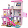 Barbie - Coffret maison de reve Barbie, 3 niveaux, lumieres et sons et + de 75 accessoires - Accessoire Poupée Mannequin - De…