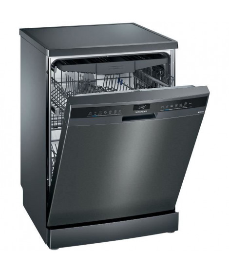 Lave-vaisselle pose libre SIEMENS SN23EC14CE iQ300 - 13 couverts - Induction - L60cm - Home Connect  - 44dB - Black Inox