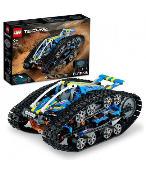 LEGO 42140 Technic Le Véhicule Transformable Télécommandé, Jouet Voiture d'Exploration 2 en 1 Tout-Terrain Qui Se Retourne