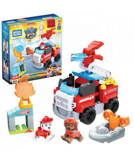 Mega Bloks - Coffret Pompier Pat' Patrouille - Briques de construction - Des 3 ans