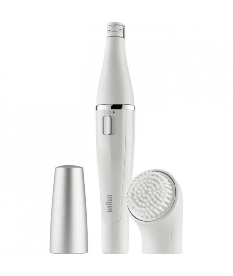 Braun FaceSpa 810 Épilateur Électrique Femme Visage et Épilation, Brosse Nettoyante, Pour Épilation et Nettoyage Du Visage