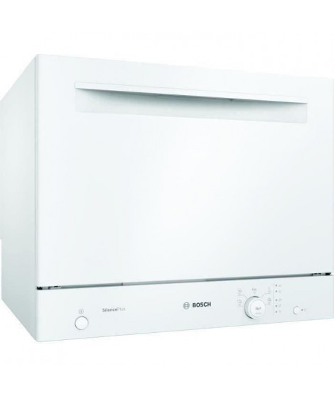 BOSH SKS51E32EU Lave-vaisselle compact pose libre - 6 couverts- 49 dB - A+ - 55 cm - Blanc - Moteur EcoSilence Drive