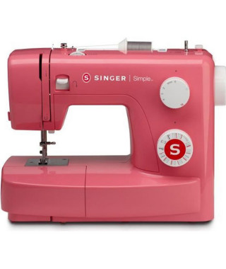 SINGER 43218 Machine a coudre SIMPLE 3223 - 70W - 23 points - Rouge