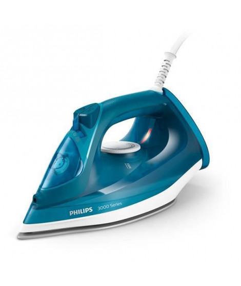 PHILIPS Fer a repasser DST3040/70, 2400W, Pressing 200 g/min, Débit vapeur 40 g/min, Anticalcaire, Semelle céramique