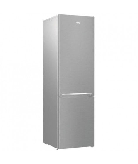 BEKO - RCSA406K40SN - Réfrigérateur combiné - Pose libre - 386 L (266+120) - Froid statique - 202x59,5x67 cm - Gris acier