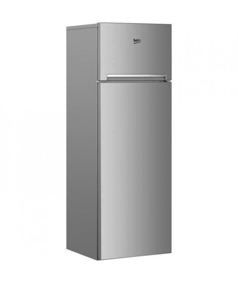 BEKO RDSA280K30SN Réfrigérateur congélateur haut - 250 L (204+46) - Froid statique - MinFrost - Gris acier