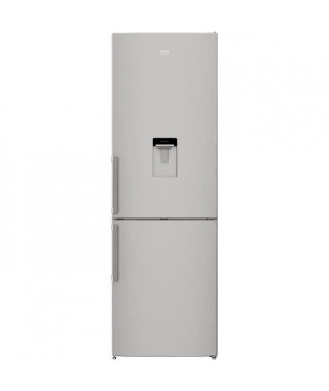 BEKO - CRCSA295K31DSN - Réfrigérateur congélateur bas -  295 L (205+90) - Froid brassé - MinFrost - A+ - Gris acier