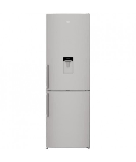 BEKO - CRCSA295K31DSN - Réfrigérateur congélateur bas -  295 L (205+90) - Froid brassé - MinFrost - A+ - Gris acier