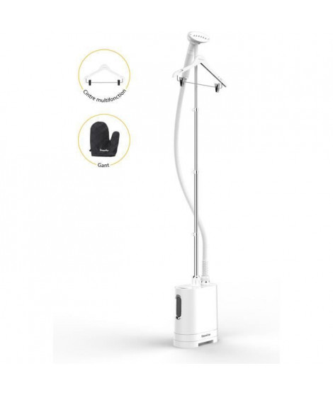 STEAMONE H2020 - Défroisseur vertical blanc - 1900W - 40g par minute - pret en 60 scd - 1,2L