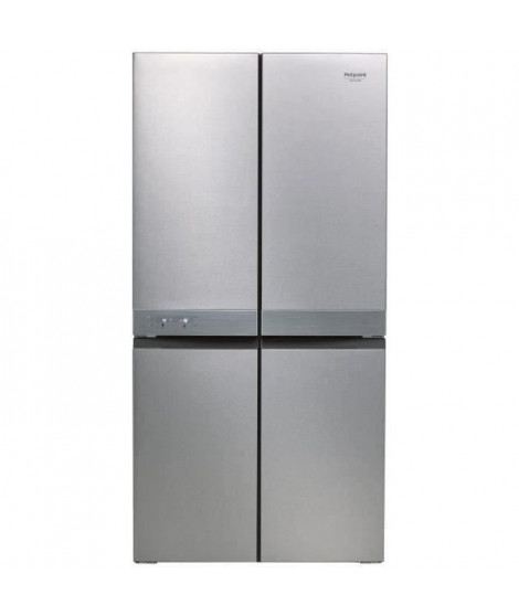 HOTPOINT HAQ9E1L - Réfrigérateur multiportes, 591 L (384 L + 207 L), 187,5 X 90,9 X 69,7 cm, Inox, , Total No Frost