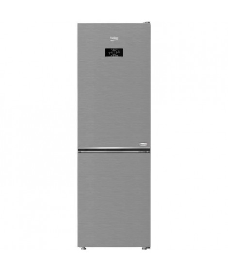 Réfrigérateur Combiné BEKO - 316 litres - L66 cm - Gris