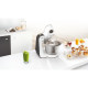 Kitchen machine - BOSH MUM50123 - Blanc/Gris - 800W - 4 vitesses + pulse - Bol 3,9L
