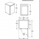 FAURE FYAN8FW1 - Congélateur Table top 81L - Froid statique - L56cm x H85cm - Blanc