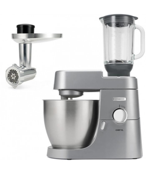 Robot pâtissier Chef XL 6,7L Blender + Hachoir métal - KENWOOD KVL4170S - Coloris Silver