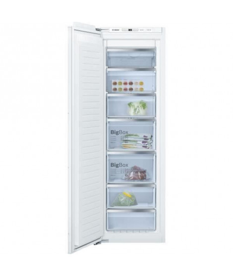 BOSCH GIN81AEF0 Congélateur intégrable - 211L - SER6 - 177x56cm - Blanc