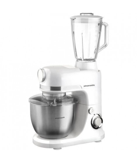 Robot pâtissier ARTHUR MARTIN 1300 W bol 5 L + Blender verre 1.5 L