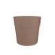 Pot a fleurs et plantes carré CAPRI LARGE - Plastique - Réservoir d'eau - 50x50 cm - Taupe - ARTEVASI