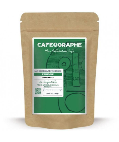 CAFEOGRAPHE Pack de café en grains Ethiopie Limmu Kossa