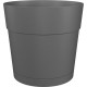 Pot a fleurs et plantes rond CAPRI LARGE - Plastique - Réservoir d'eau - diametre 50 cm - Anthracite - ARTEVASI