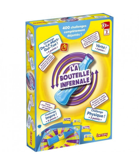 La Bouteille Infernale - Edition Orignale - Jeu de société - Jeu d'ambiance - Des 8 ans - a partir de 2 joueurs - Lansay