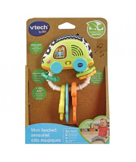 VTECH BABY - Mon Hochet Sensoriel Clés Magiques (bioplastique)