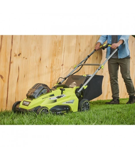 RYOBI MAX POWER Tondeuse sans fil 36V Power Assist Brushless -Ø coupe 46 cm - Ramassage et mulching - 1 batterie 5,0 Ah et 1…