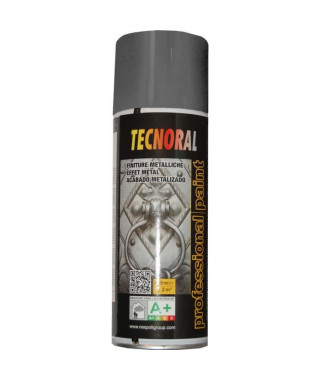 TECNORAL - Bombe de peinture aérosol - Argent Métallisé