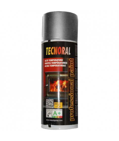 TECNORAL - Bombe de peinture aérosol - Argent pour Haute Température