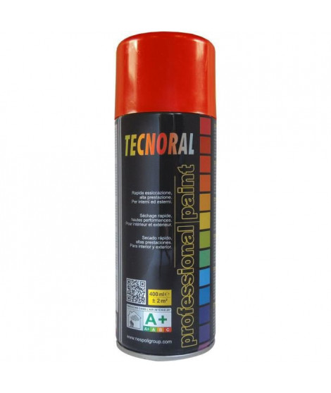 TECNORAL - Bombe de peinture aérosol - Rouge Chine