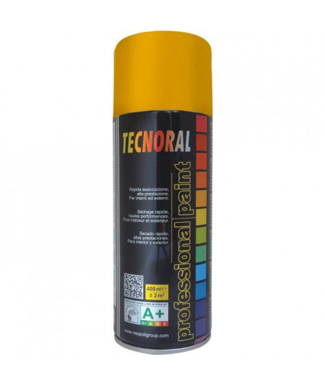 TECNORAL - Bombe de peinture aérosol - Jaune Signal