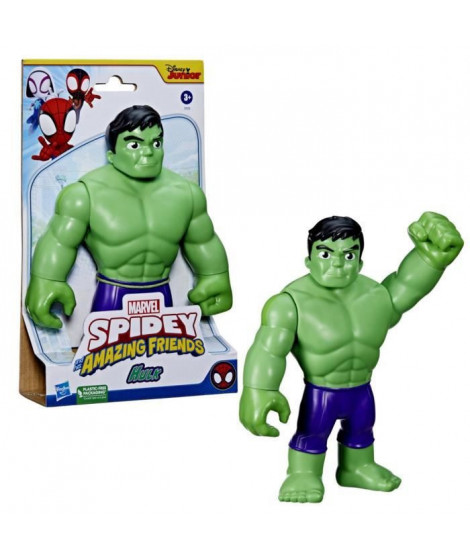 Marvel Spidey et ses Amis Extraordinaires, figurine de super-héros format géant Hulk de 22,5 cm pour enfants a partir de 3 ans