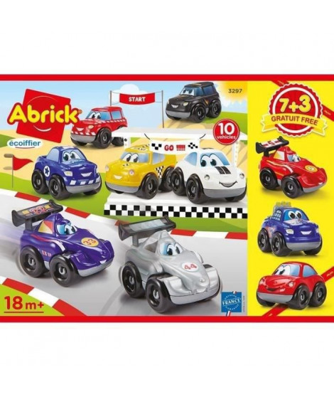 Coffret 10 vehicules Fast Car ECOIFFIER