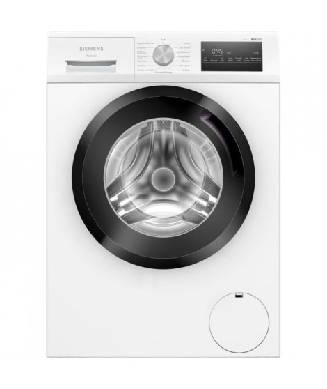 Lave-linge hublot SIEMENS WM14N228FR iQ300 - 8 kg - Induction - L59,8cm - 1400 trs/min - Blanc