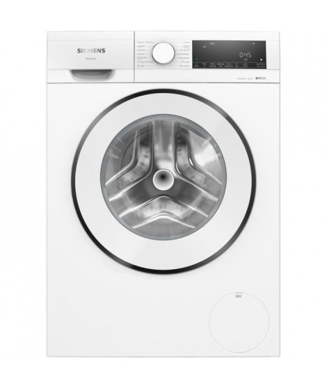 Lave-linge hublot SIEMENS WG42G101FR iQ500 - 9 kg - Induction - L59,8cm - 1200 trs/min - Blanc