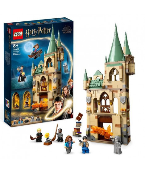 LEGO Harry Potter 76413 Poudlard : la Salle sur Demande, Jouet Château avec Figurine Serpent de Feu