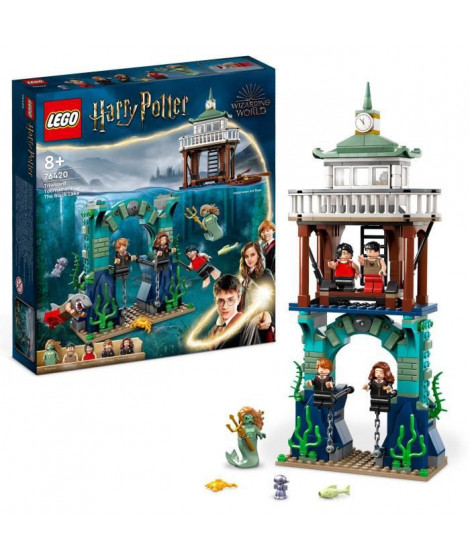 LEGO Harry Potter 76420 Le Tournoi des Trois Sorciers : le Lac Noir, Jouet avec Bateau et 5 Figurines