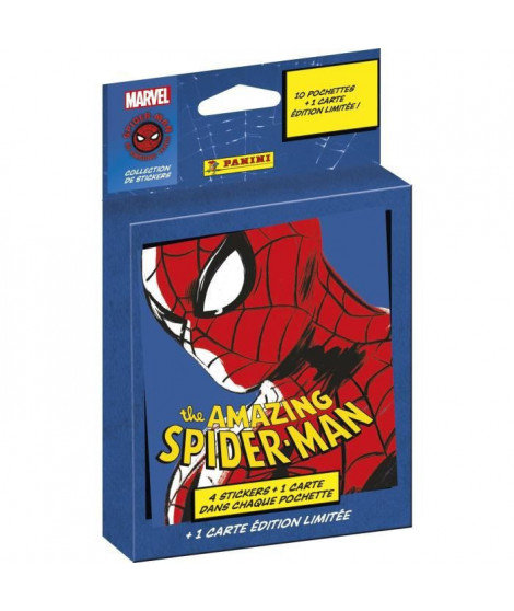 SPIDERMAN 60eME ANNIVERSAIRE - BLISTER 10 POCHETTES + 1 CARTE EDITION LIMITEE