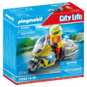 PLAYMOBIL - 71205 - City Action Les Secouristes - Urgentiste avec moto et effet lumineux