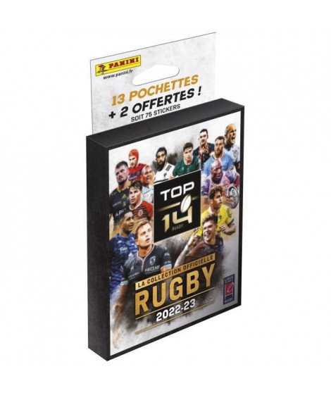 Blister 13 pochettes + 2 offertes PANINI - RUGBY 2022 - 2023,