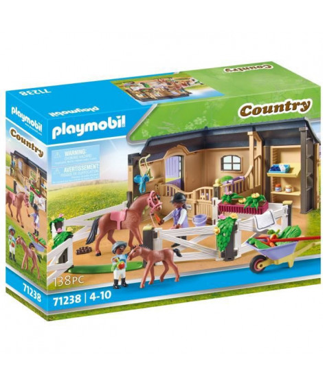 PLAYMOBIL - 71238 - Country - Etable et carriere pour chevaux