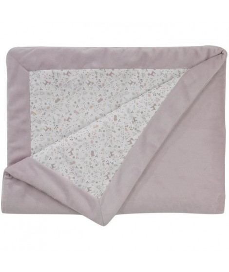 COUVERTURE DOUBLE FACE 75x100 cm LILAS