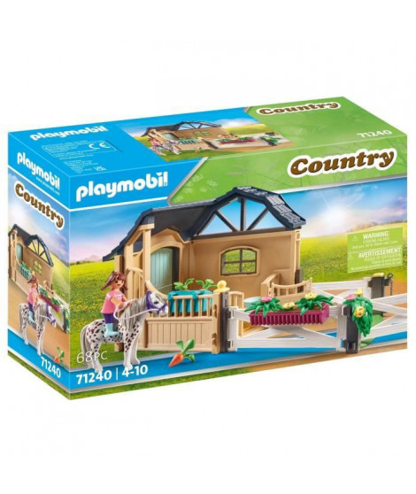 PLAYMOBIL - 71240 - Country - Extension Box avec cheval