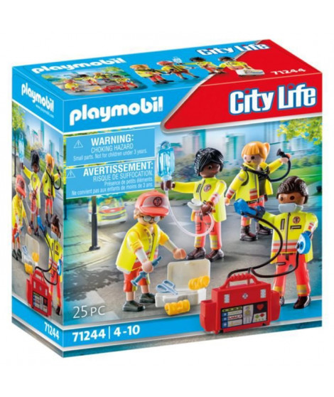 PLAYMOBIL - 71244 - City Action Les Secouristes - Equipe de secouristes