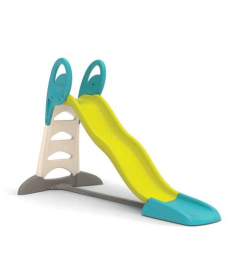 SMOBY Toboggan XL - Bleu/Vert - Glisse : 230cm - H : 142cm